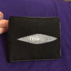 Men’s genuine stingray skin wallet